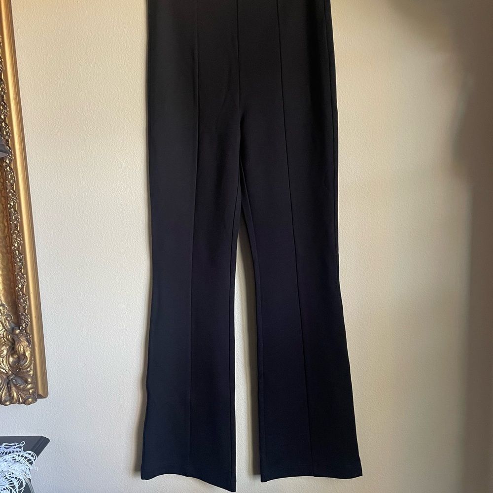 Calvin Klein ponte stretch pull on Black Women's Pants seam detail size small